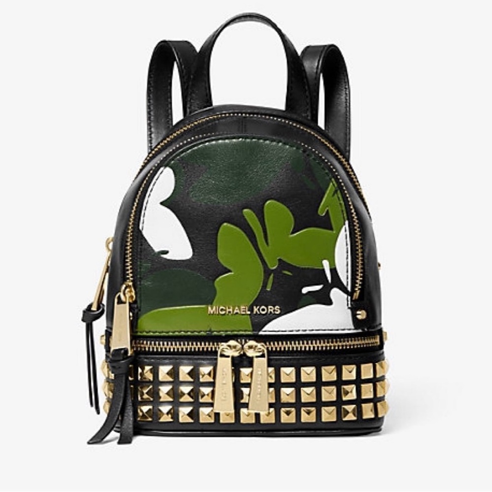 Michael Kors Rhea Mini Butterfly Camo Backpack